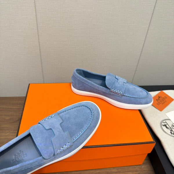 HM 25 Loafers Blue Cowhide 329175