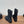 CC 25b Camellia Flower Short Boots 40mm Black Mesh & Frabic 429749