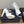 Chanel 25 High Heel Pump White Black Sheepskin 465595