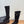 Chanel 25 Long Boot Black Suede 465615