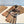 WIDE CHECK CASHMERE SCARF 200 CM IN CAMEL BROWN CASHMERE 407326