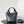 SILVER LOCKER SHOULDER BAG 24 IN BLACK CALFSKIN