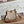 MINI NEO 17 EVELYNE BAG IN BEIGE CANVAS AND BRONZE BROWN CALFSKIN