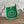 MINI NEO 17 EVELYNE BAG IN EMERALD GREEN CANVAS AND WHITE CALFSKIN