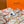 HM Brides de Gala au Fil de Soie Scarf 140x140cm Pink Orange White Silk Cashmere 269486