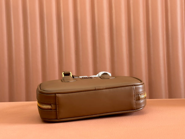 Miu Miu 19 Arcadie Brown leather bag Briarwood 239709