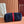 GG 2025 Giglio SmallTote Bag 25cm Dark Blue Red Suede Canvas 273270