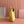 Miu Leather Bucket Bag 16cm Yellow Grain Cowhide