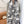 SCARF 220 CM IN BLACK MIX WHITE MONOGRAM CASHMERE AND WOOL 413658