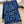Loewe Scarf 180CM Dark Blue Black Wool Cashmere 968583
