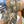SCARF 210 CM IN CAMEL BEIGE MIX BLACK CASHMERE 408618
