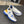 CC Sneaker Blue Yellow Quilted Cowhide