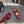 Alaila Criss Cross Ballet Flats In Red Lambskin 996061