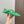 Alaia 2025 Criss Cross With Stud Ballet Flats Shamrock Green Suede 293210