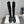 The Row 2025 Square Toe And Bow Accent Long Boot Black Sheepskin 540513