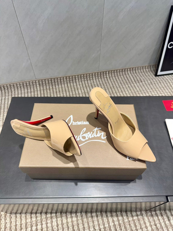 CL Miss Z 100 Mule Beige Patent Leather 539722