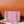 24S Flap Bag 20cm Pink White Sequin Calfskin