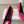 KNIFE CHEMISE HIGH PUMPS IN BRIGHT PINK COTTON AND CALFSKIN