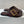 PETAL BELT FLAT SANDAL IN RUSSET BROWN CALFSKIN