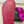 DAD SANDAL IN MAGENTA PURPLE SHEEPSKIN MULE