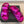DAD SANDAL IN MAGENTA PURPLE SHEEPSKIN