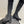 CC 25 Bowknot Stretch Boots Black Velvet Sheepskin 516421