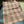CHECK SCARF 200 CM IN ROSE PINK MIX CAMEL BROWN CASHMERE AND SILK 394665