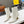 FENDI First Wedge Boots White Sheepskin 521225