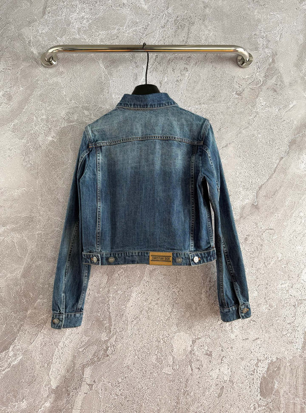 CD Pocket Denim Jacket Blue Cotton