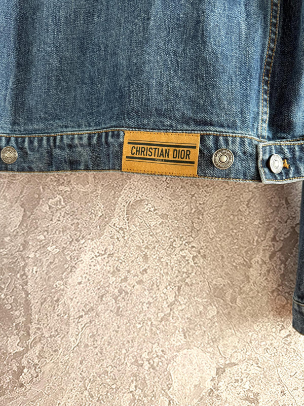 CD Pocket Denim Jacket Blue Cotton