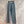 Fendi Old flower jeans Blue Gray Cotton Linen