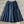 CD Single-breasted Long Umbrella Skirt Blue Cotton