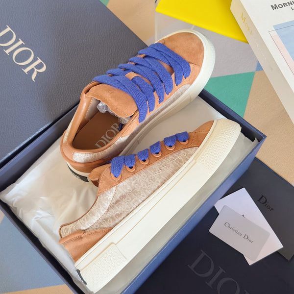 CD B33 Sneaker 40mm Light Brown Monogram Suede