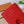 LV Porte-Cartes Magnet Brown Red Monogram Canvas & Cowhide