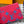 LV M14694 Multiple Wallet Blue Red Monogram Glow Canvas & Cowhide