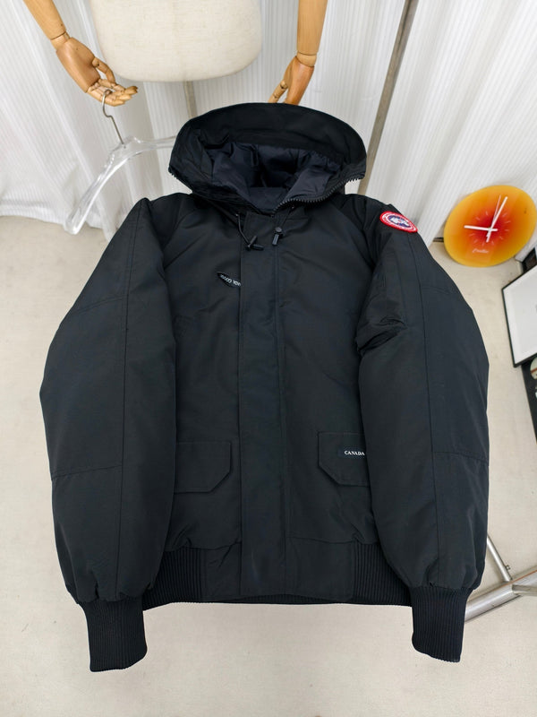 C. Goose Bomber Jacket Black Polyester 311166