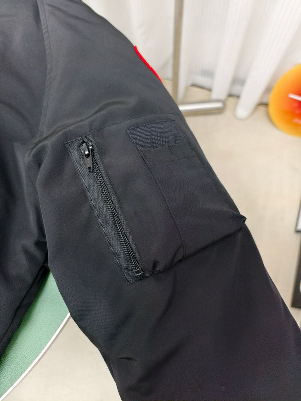 C. Goose Bomber Jacket Black Polyester 311166