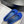 Toy ballerina in suede and allover rhinestones blue