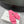 SQUARE-TOE MEDIUM HEEL MULES IN PINK CALFSKIN LOGO EMBOSSED