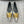 POINTED BB GOLD BUCKLE BALLET FLAT IN SILVER METALLIC SHINY CALFSKIN