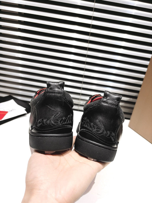 CL 25 Fine Sand Sneaker Black Fabric Cowhide 323173