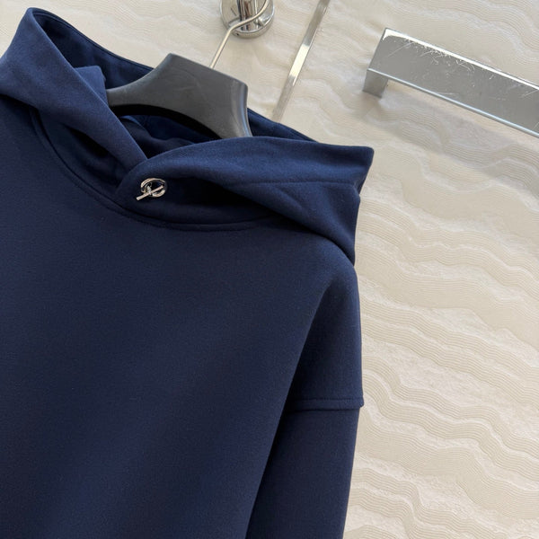 HM 26s Hoodie Sweatpants Set Navy Blue Cotton Blend 429432