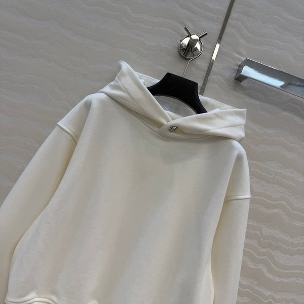 HM 26s Hoodie Sweatpants Set Off White Cotton Blend 429426