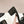 mule sandal 60 black lace fabric