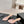 mule sandal 75 pink fabric dark beige calfskin
