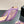 mule sandal 75 purple fabric dark beige calfskin