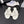 CC 25C Thong Sandal Bow White Lambskin 233563