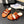 CC 25C Three Strap Mule Pumpkin Velvet fabric 233560