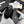 CC 25C Three Strap Mule Black Velvet fabric 233559