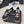 CC Loafer In Black Canvas With Colorful Logo